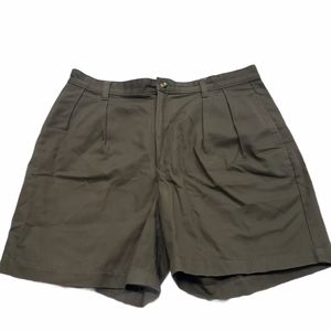 Vtg Tommy Hilfiger Pleated Shorts Brown 34